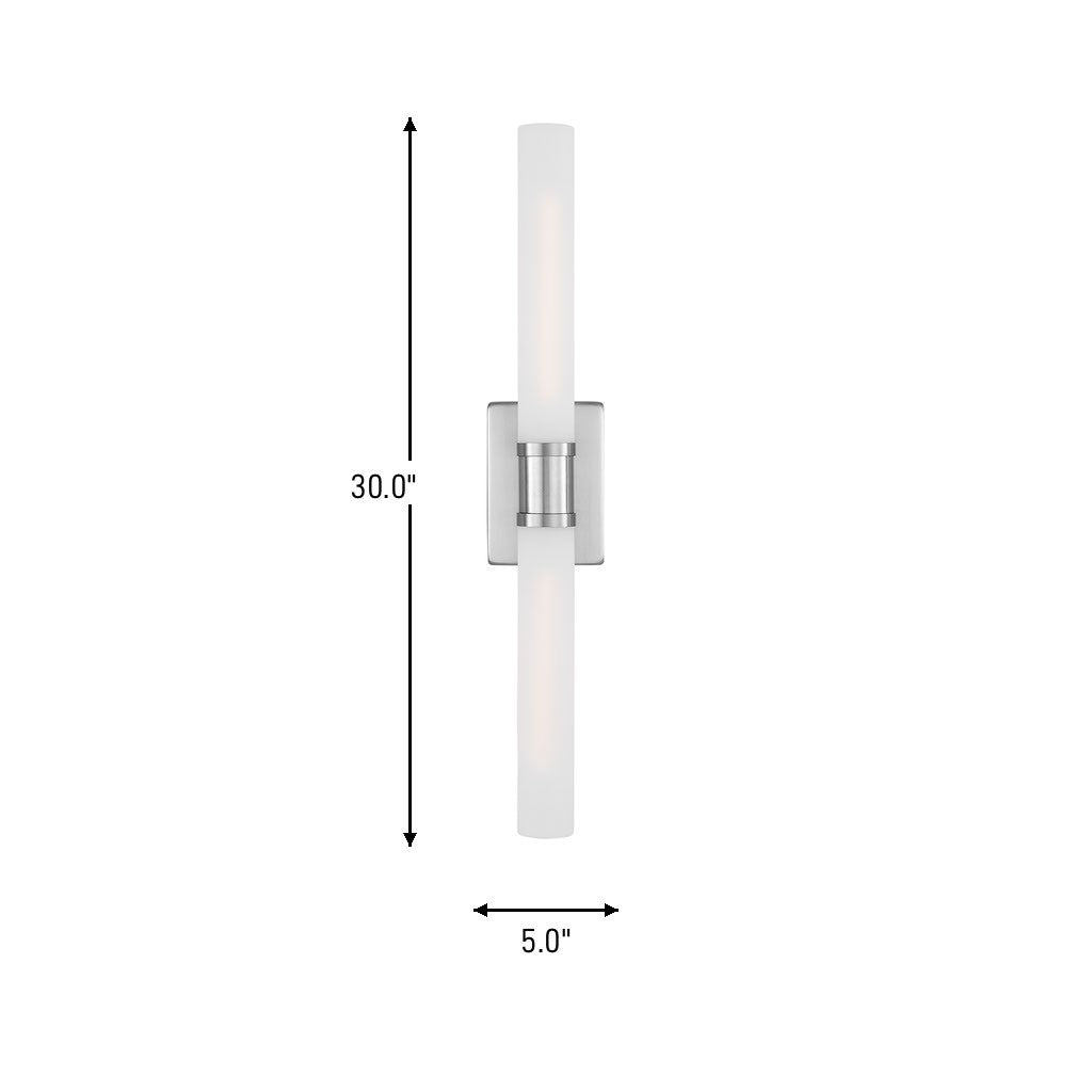 Two Light Bath Vanity — 30.00"