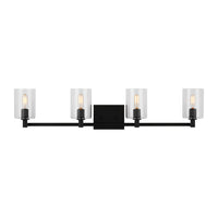 LED Bath Wall Sconce — W: 35.00" × H: 7.75" × D: 6.38"