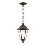 Bakersville Flat 14.5" Hanging Lantern — Satin Etched