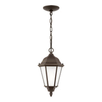 Bakersville Flat 14.5" Hanging Lantern — Satin Etched