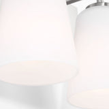 Miles Two Light Bath — Etched white glass