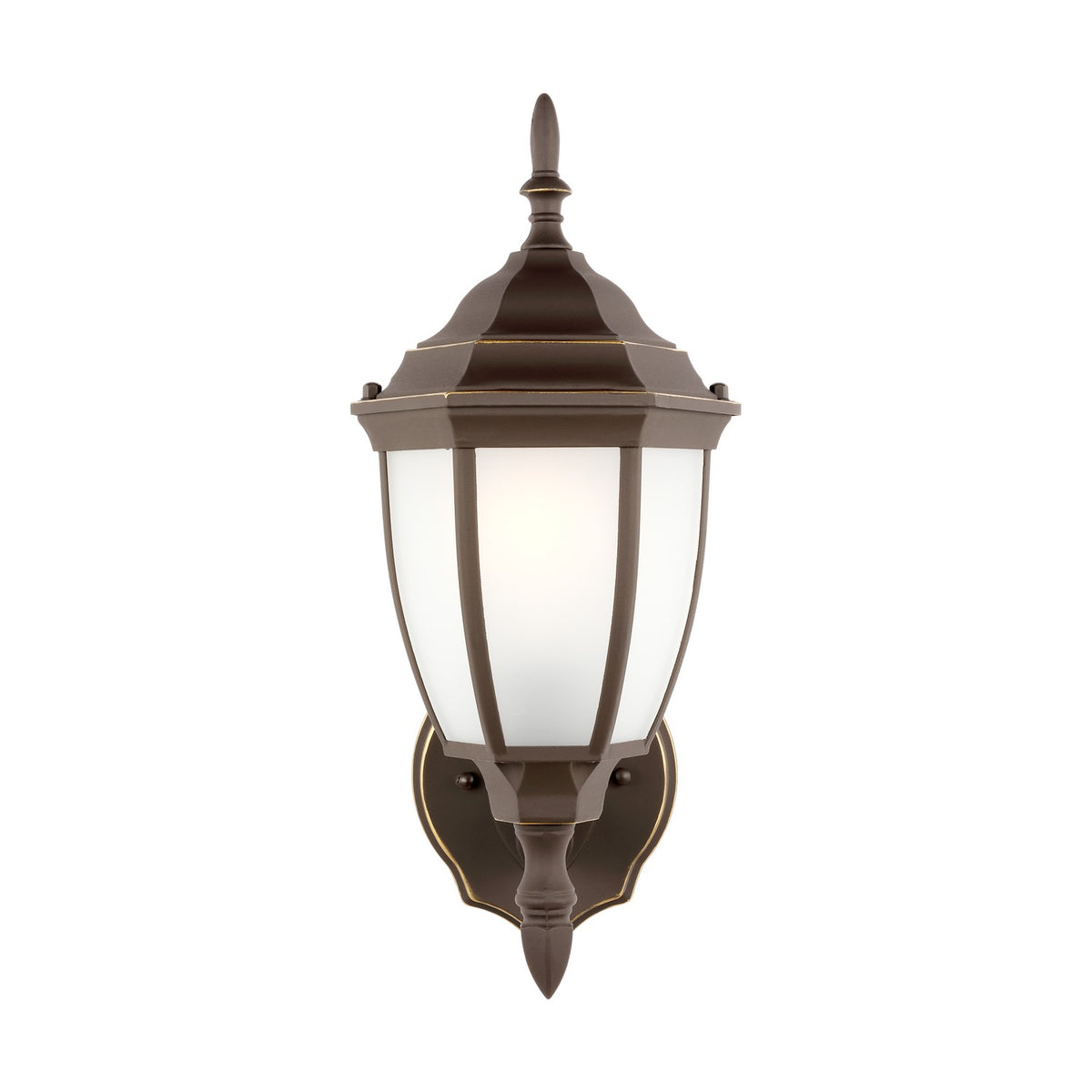 Bakersville Curve 15.5" Up Lantern — White
