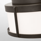 Luning Two Light Flush Mount — Opal Etched
