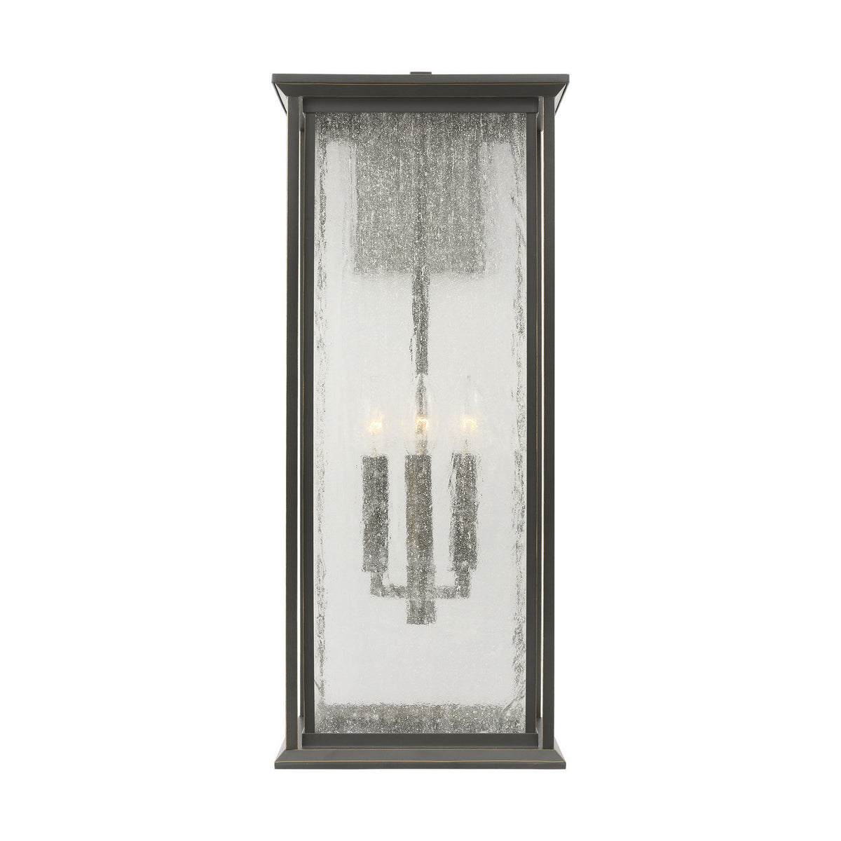Audley 24" Lantern — Distressed Seeded