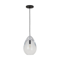 Alina One Light Pendant — 12.00", Clear