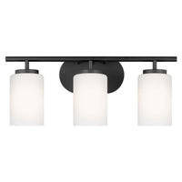 Oslo 3-Light Bath Sconce — Cased Opal Etched