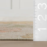 Zell Transitional Floral Machine Washable Rug