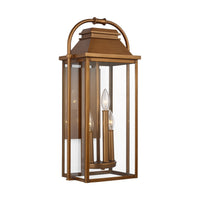 Three Light Outdoor Wall Sconce — 22.50"