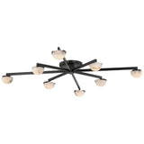 Pedra Extra Large Staggered Arm Flush Mount