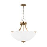 Geary Three Light Semi Flush Mount