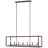 Moffet Street Seven Light Linear Chandelier