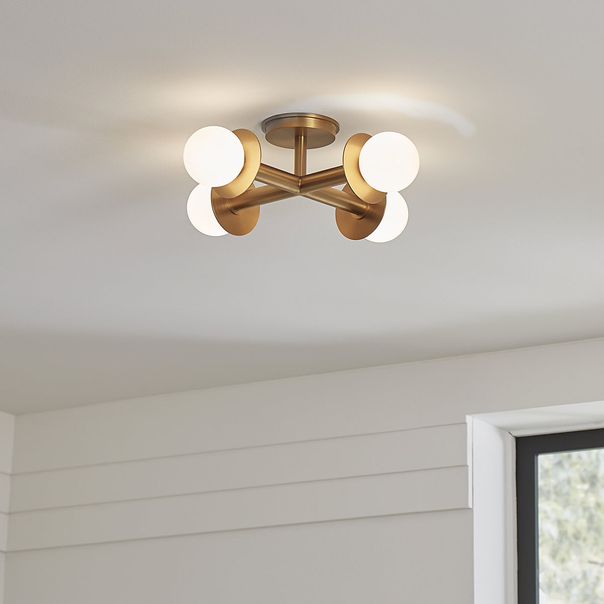 Four Light Semi-Flush Mount