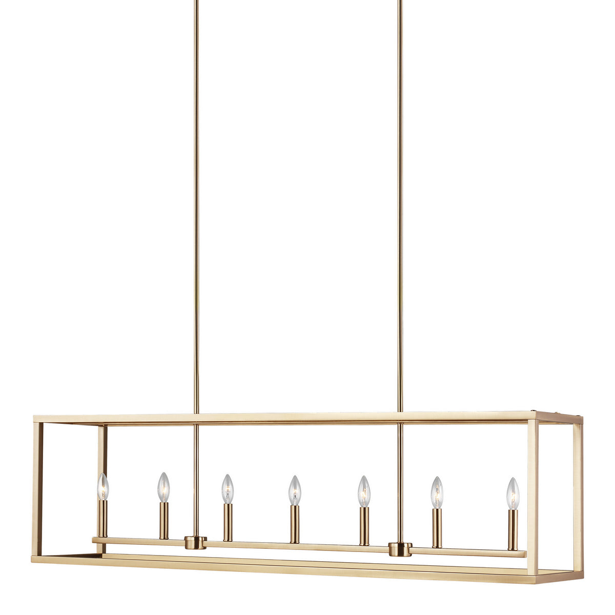 Moffet Street Seven Light Linear Chandelier