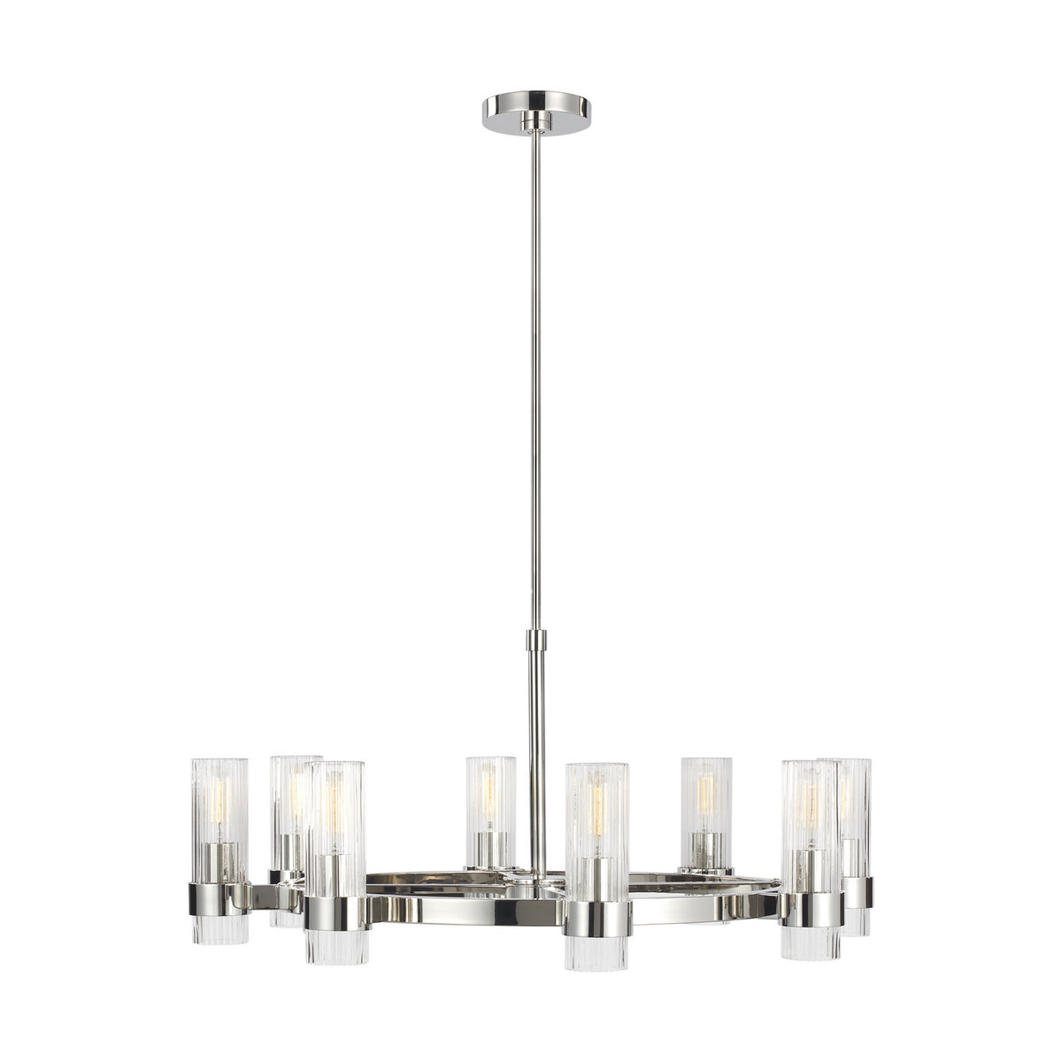 Eight Light Chandelier — 33"