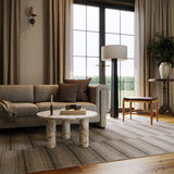 Nate Berkus Mateo Striped Wool Cozy Area Rug
