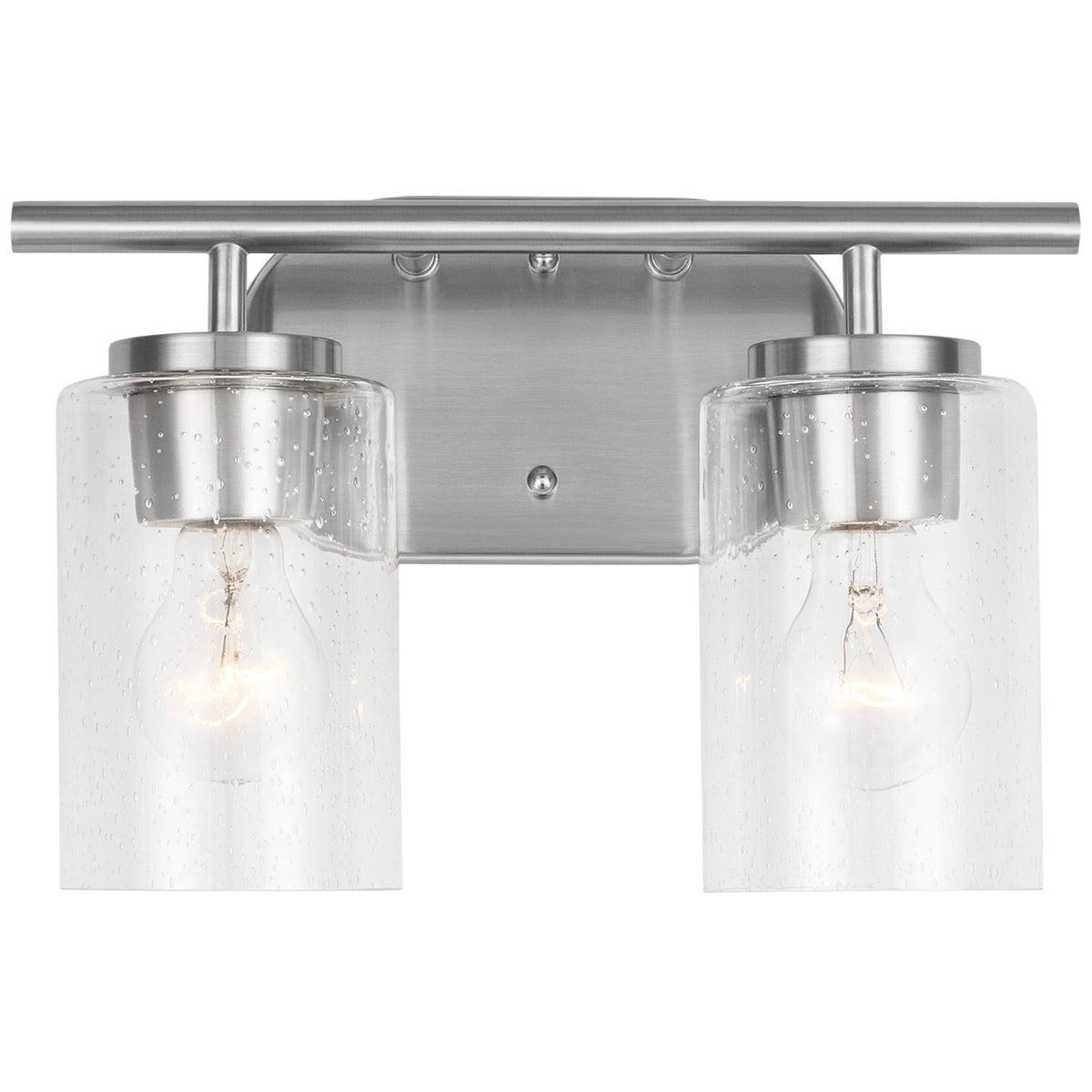 Oslo Two Light Bath — Clear Seeded