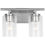 Oslo Two Light Bath — Clear Seeded