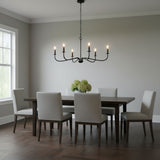 Abells Six Light Chandelier