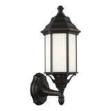 One Light Outdoor Wall Lantern — 16.25", Satin Etched