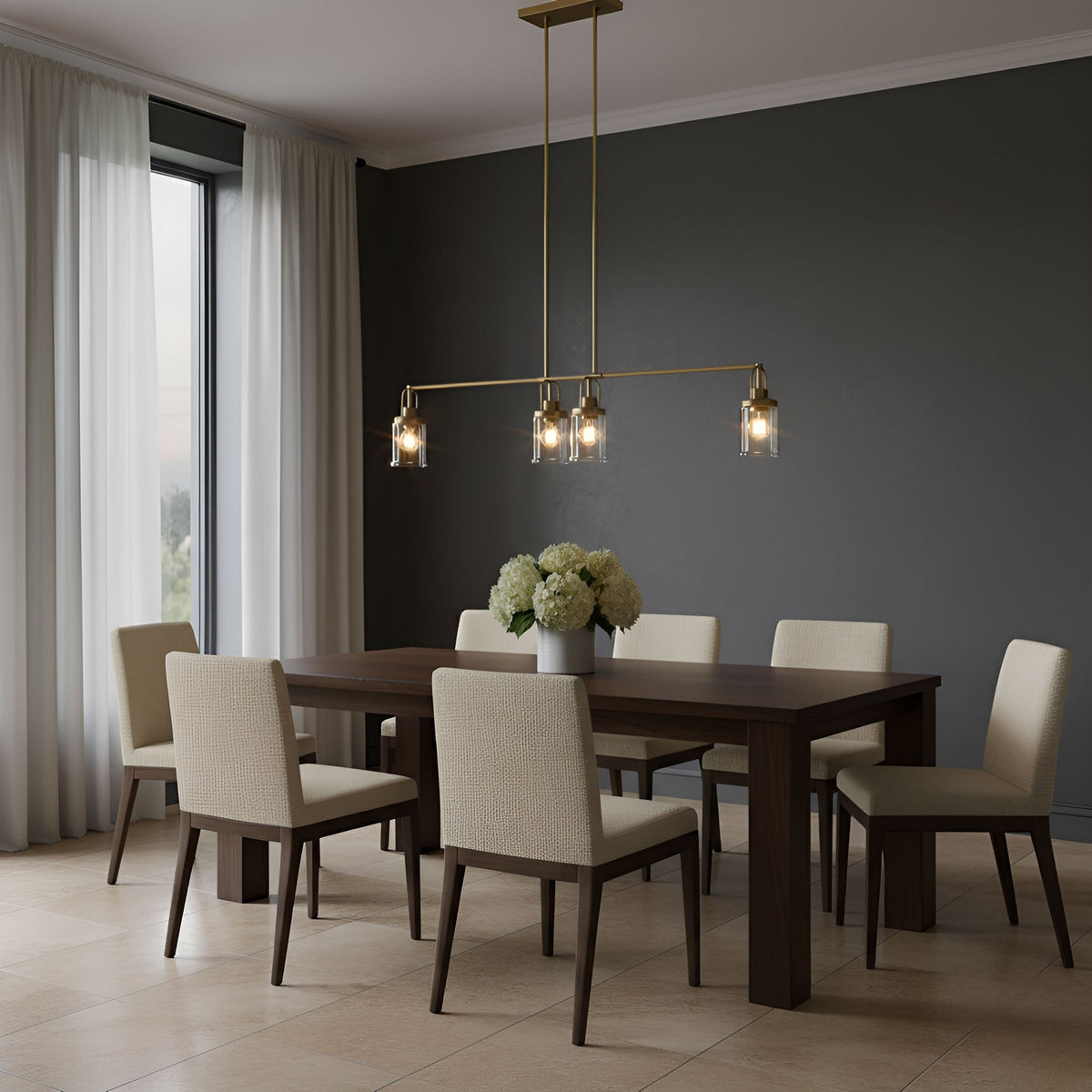 Anders Four Light Chandelier