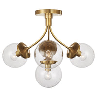 Prescott Four Light Semi Flush Mount