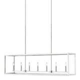 Moffet Street Seven Light Linear Chandelier
