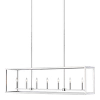 Moffet Street Seven Light Linear Chandelier