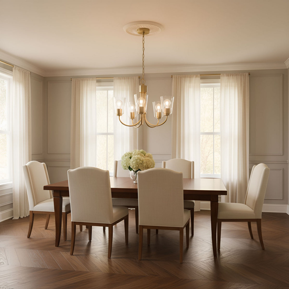 Miles Five Light Chandelier