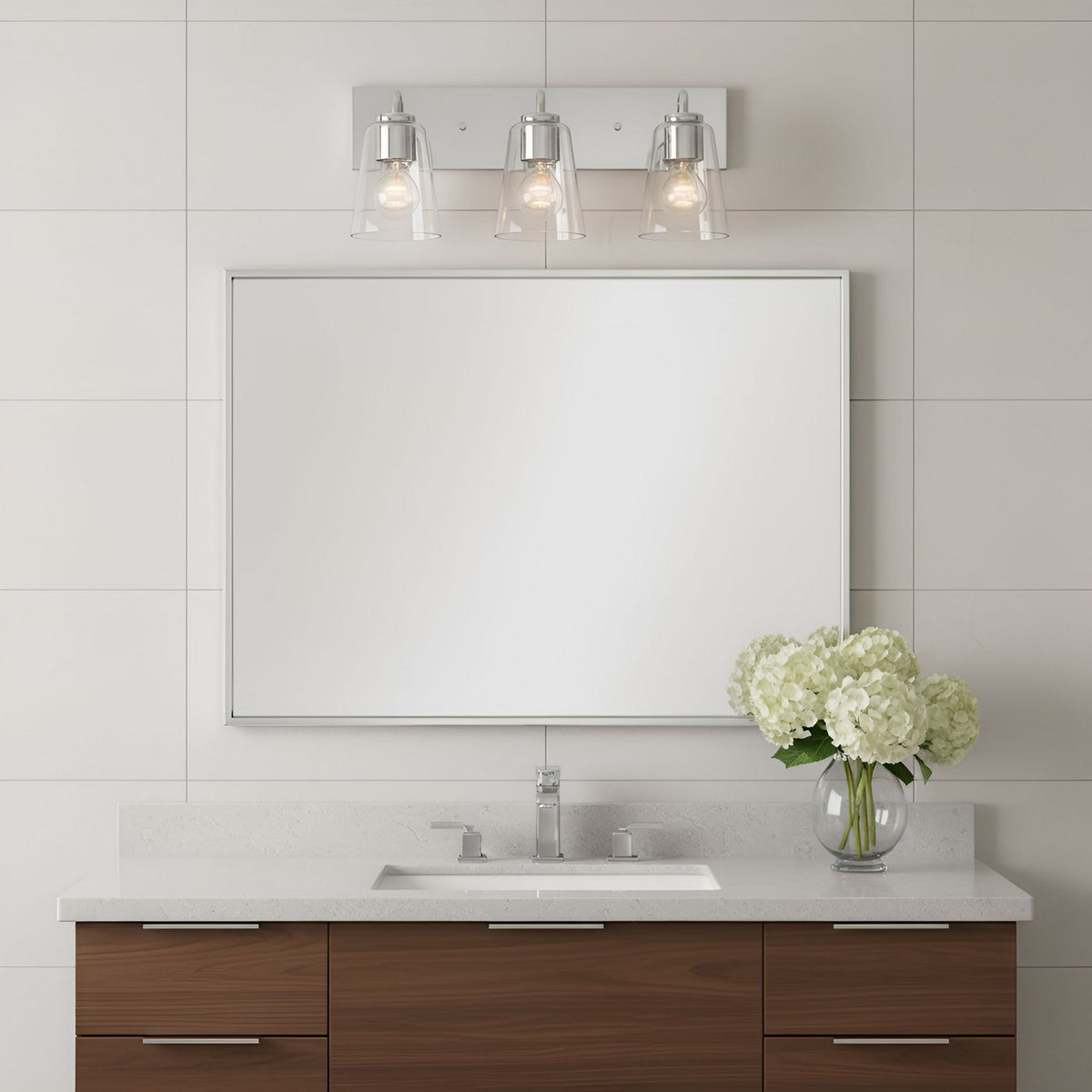 Miles Three Light Bath — Clear