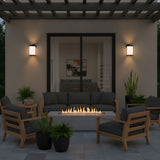 Luning Medium Lantern — Opal Etched