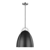 Norman Medium Pendant — Midnight Black, 9 W