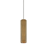 Blok One Light Pendant — 12.50", Aged Brass/Aged Brass, MonoRail