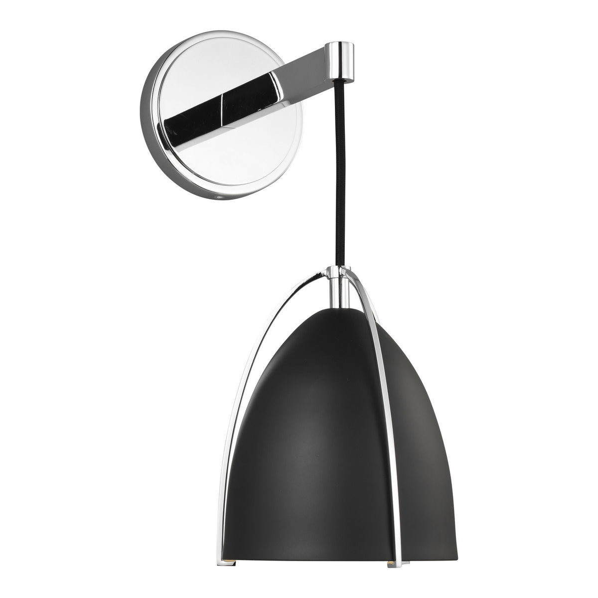 One Light Wall/Bath Sconce — Midnight Black, 9 W