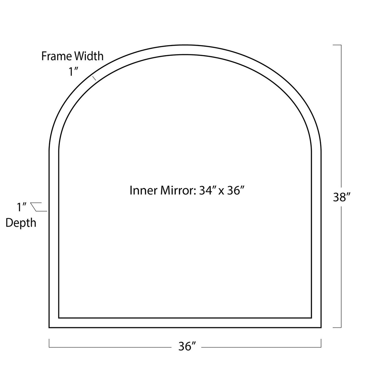 Knox Mirror — 38.00"