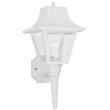 One Light Outdoor Wall Lantern — 17.50", Clear Beveled