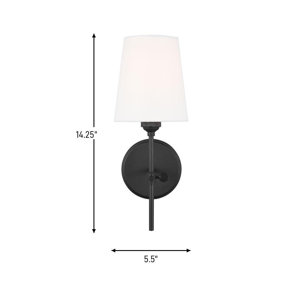 One Light Wall / Bath Sconce — 14.25", 60 W
