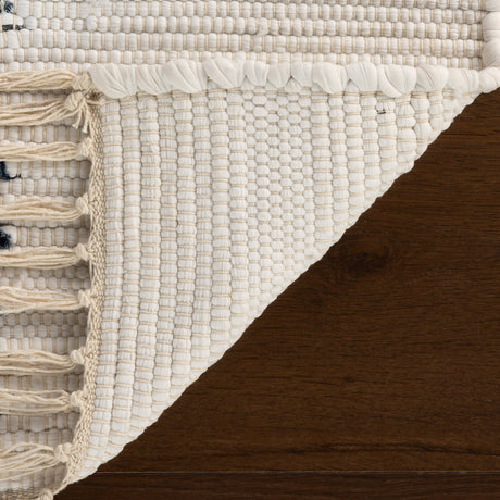 Dash & Albert Dahara Denim Bohemian Abstract Rug in White, photo 2