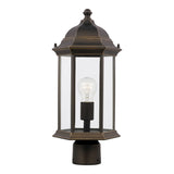 Sevier 18" Post Lantern — Satin Etched