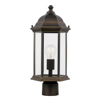 Sevier 18" Post Lantern — Satin Etched