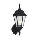 One Light Outdoor Wall Lantern — 17.00", Clear Beveled