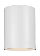 One Light Outdoor Flush Mount — 6.63", 9 W
