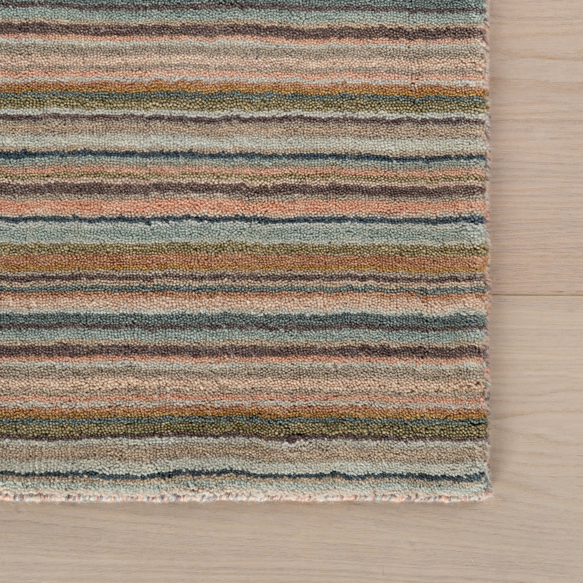 Dash & Albert Brindle Stripe Hand Loom Knotted Wool Rug in Clay, photo 5