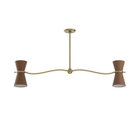 Gable Four Light Linear Chandelier