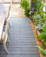 Dash & Albert Samson Handwoven Indoor/Outdoor Rug in Navy, conservatory runner