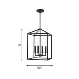 Perryton Four Light Hall/Foyer Pendant — 18.50"