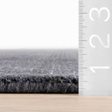 Nate Berkus Crosby Solid Wool Cozy Area Rug