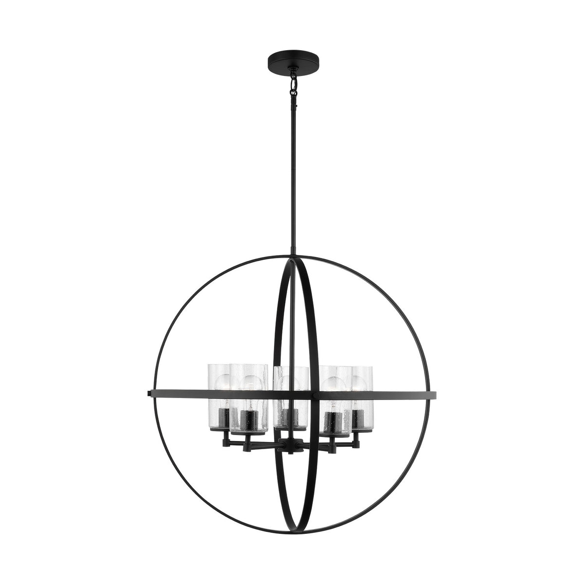 Alturas 5-Light Chandelier — Clear Seeded
