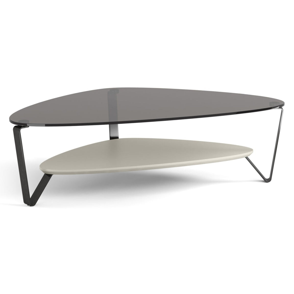 BDi Dino Coffee Table in Stone, on white, Large size