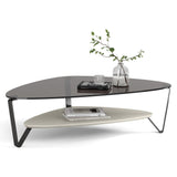 BDi Dino Coffee Table in Stone, on white, Large size
