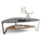 BDi Dino Coffee Table in Washed Oak, on white